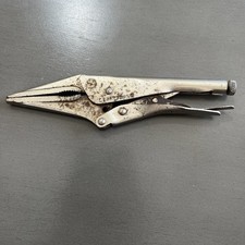 Vintage Craftsman 945349 Long Nose Locking Pliers Made in USA 6.5" Long