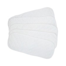5Pcs Cotton Cloth Baby Diapers Inserts Liners 3 Layers Reusable Newborn Nappy