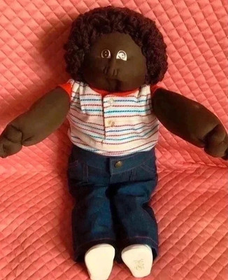 Kohl Patch Kids Junge Afro American Braune Haare My Boy Child Vintage