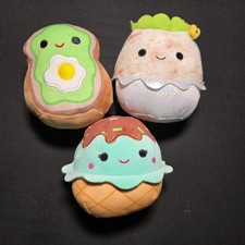  3 Kelly Toy Squishmallows Plush Dolls