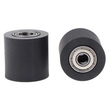 1x PU Polyurethane Roller With Double Bearing Flat Guide Wheel Diameter 10 30MM