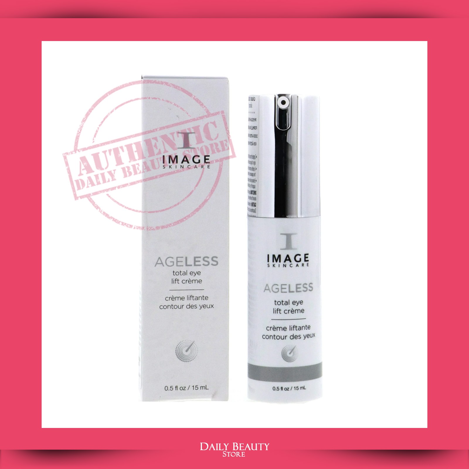 Ageless Total Eye Lift Creme 15ml 0.5 Oz New Fast Ship