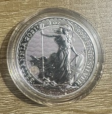 1oz SILVER BRITANNIA - 2021   bullion coin in capsule  Not avail at Royal Mint 