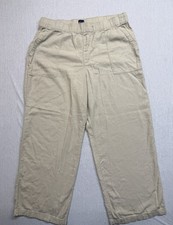 Gap Women's Linen Blend Pull-On Pant Size Large Beige