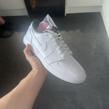 Nike Air Jordan 1 Low Golf Limited Edition MASTERS Boxed Uk7.5 White Spiked BNIB