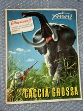 VECCHIA FERRERO : ALBUM DI FIGURINE “CACCIA GROSSA” -CON 66 FIGURINE PRESENTI