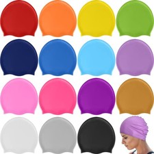 Unisex Silicone Swim Cap - Waterproof, Non-Slip Pool Hat for Adults Youth, Ela