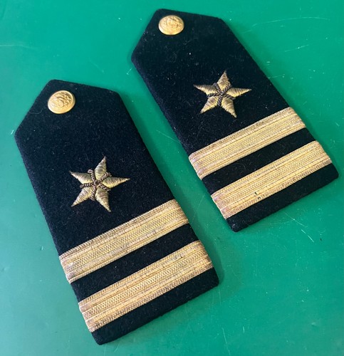 U.S. NAVY 1940 PATTERN FLAT SHOULDER BOARDS – MATCHED SET