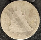 1862 P Philadelphia Mint Liberty Seated Quarter