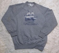 Vintage Plimoth Plantation Sweatshirt Mens XL Gray Mayflower II USA Made