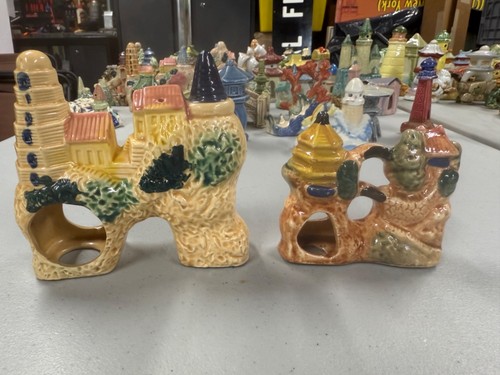 Vintage RARE Aquarium Ornaments, Made in Japan! Extremely Detailed lot of 2!