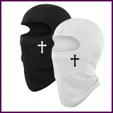 Breathable Black Cross Balaclava Caps for Men Face Ski Mask Beanie Four Seasons