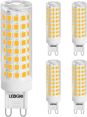 5Pcs G9 LED Bulb 10W(100W Halogen Equivalent), 100Leds 900LM 3000K Warm White Li