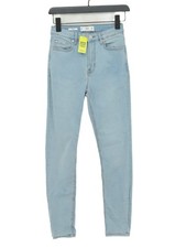 MNG Women's Jeans UK 6 Blue 100% Cotton Skinny