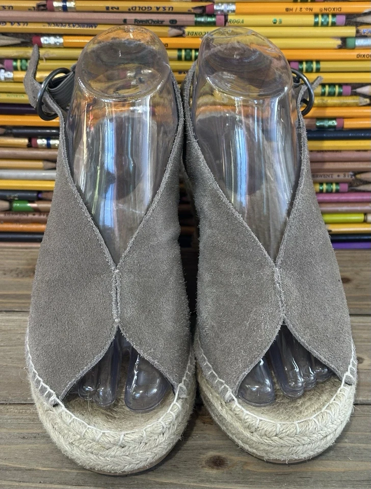 Zapatos de gamuza con cuña alpargata Seychelles para mujer talla 8,5 con cordones BOHO Foto 4 de 4