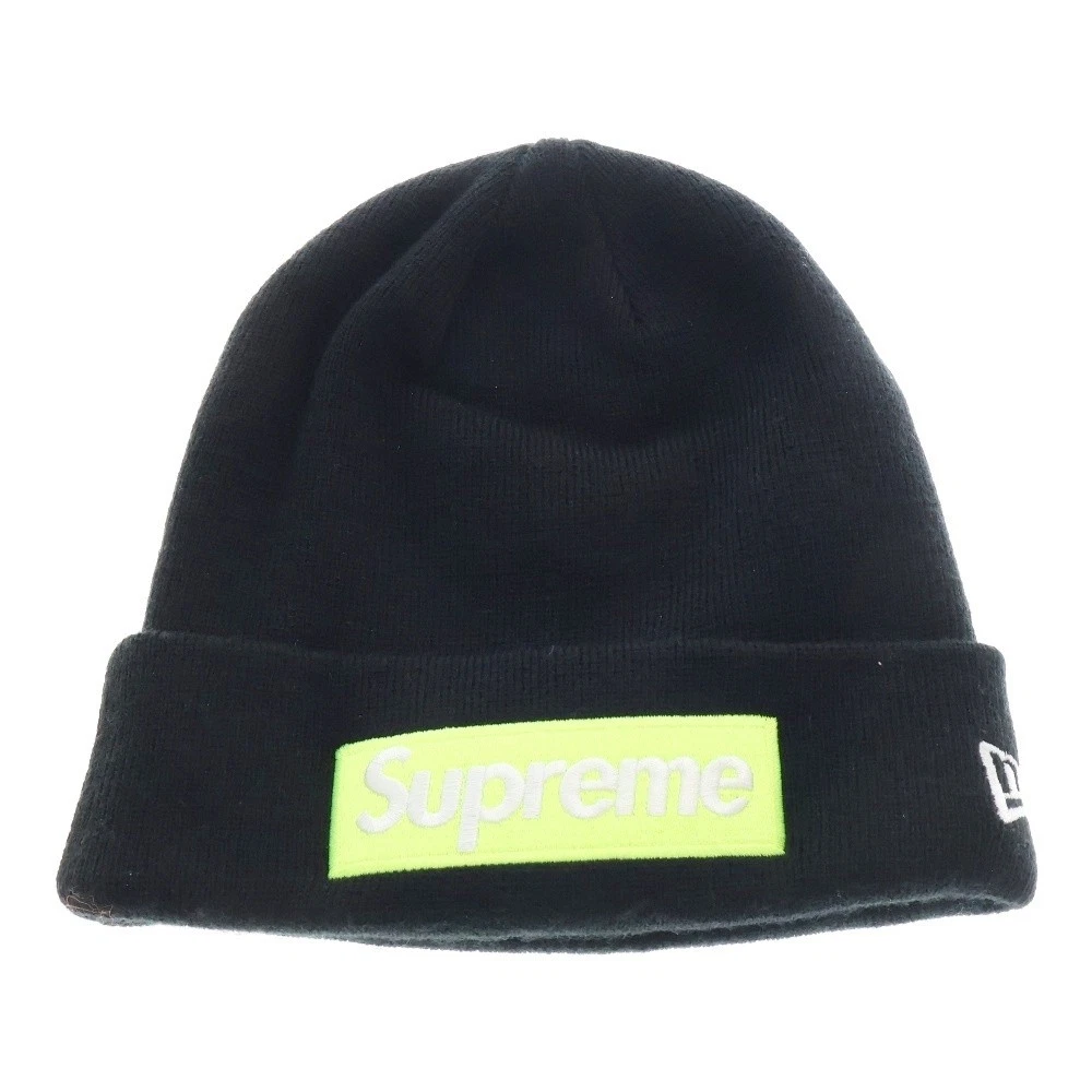 SUPREME Supreme 17AW New Era boîte logo bonnet nouvelle ère boîte logo bonnet tricot casquette
