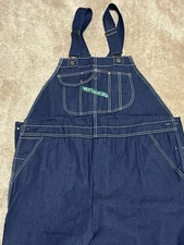 KEY IMPERIAL Overalls 100% Cotton 46" x 34" Denim New W Tags Zip Fly