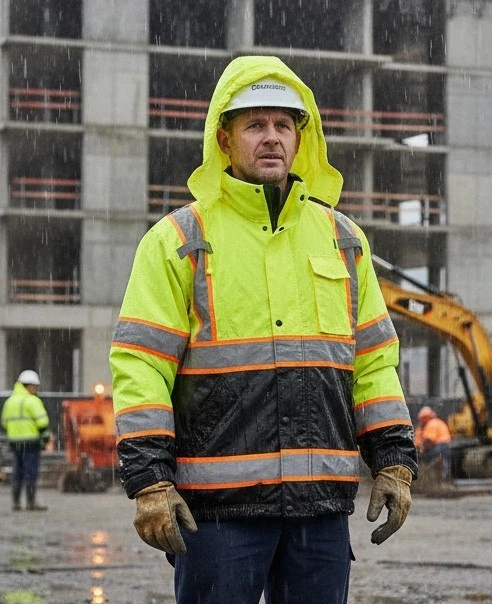 Hi Vis Class 3 Insulated Safety Jacket Water Proof. Nylon Shell Sealed in Seam.
Opens in a new windo