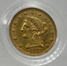 1873 Closed 3 $2.5 Liberty Gold Quarter Eagle - PCGS XF45 OGH - Low 55k Mintage!