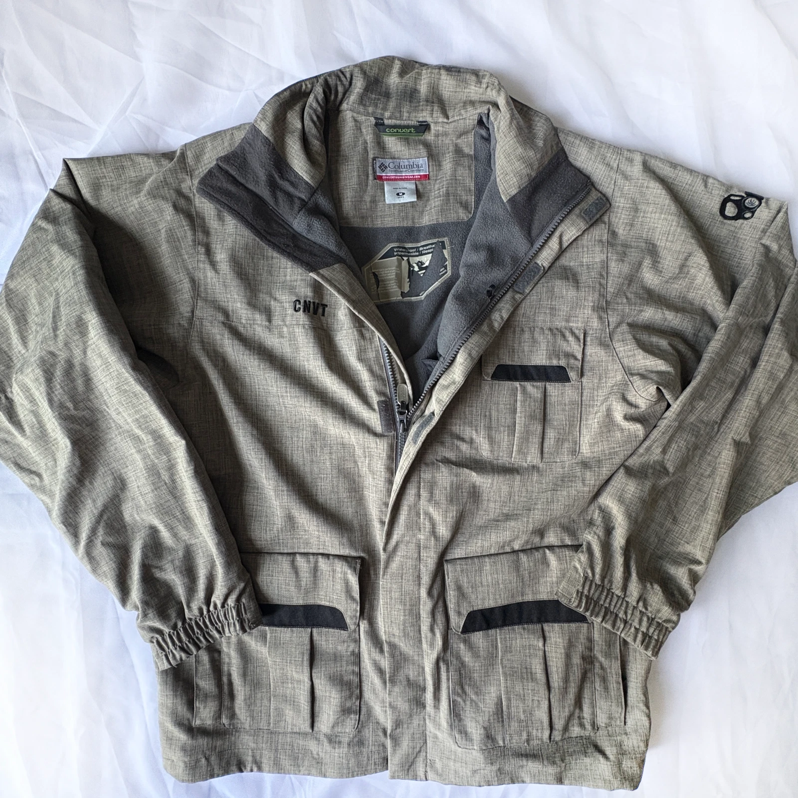 Columbia Sportswear men's Convert Board waterproof utility jacket Sz M