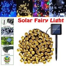Solar Outdoor Lights Fairy String 100-500 LED Waterproof Garden Party Decoration