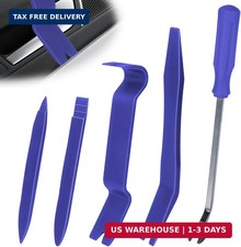 5PCS Auto Trim Removal Tool Kit Car Door Panel Clip Pry Tools Blue Set