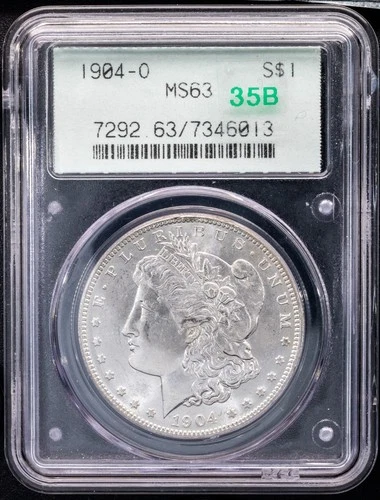 1904-O VAM-35B PCGS MS63 (OGH) Morgan Silver Dollar - 90% Silver