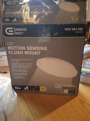 Commercial Electric 12 in. Adjustable Motion Sensor LED Flush Mount Ceiling
