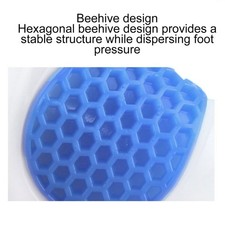 Heel Cup Silicone Insole Shoe Inserts Pad Shock Absorption Elastic Sport Shoe