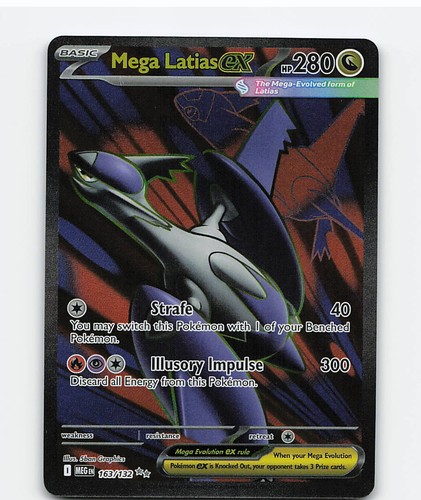 Mega Latias ex 163/132 Ultra Rare Mega Evolution Pokemon Holo Near Mint