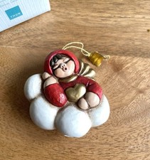 Addobbo Decorazione Albero Di Natale Thun Angelo Su Nuvola Rosso