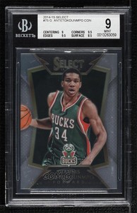 2014-15 Panini Select Concourse Giannis Antetokounmpo #75 BGS 9 MINT
