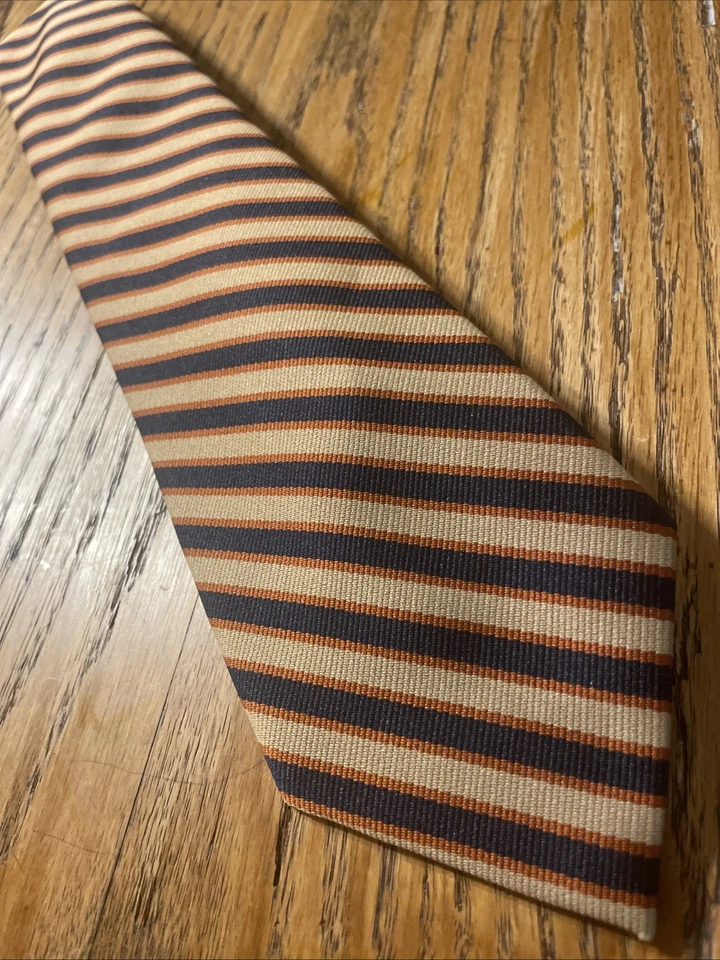 Corbata vintage Marshall Field & Company para hombre hecha en EE. UU. a rayas Foto 2 de 4