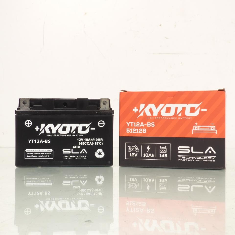 Batterie moto Kyoto YT12A-BS sans entretien pour Suzuki Bandit 1250 Gsf