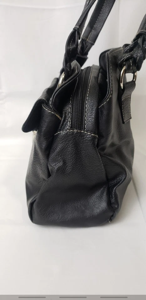 Rosetti  Black Leather Bag, Medium Size, Simply Elegant. Satchel Soft & Supple - Image 3 of 4