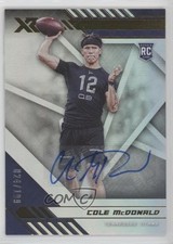2020 Panini XR Rookie Auto 24/199 Cole McDonald #186 Auto 9r9