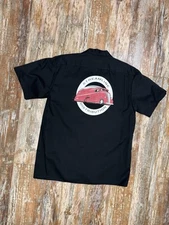 Mens Streamline Apparel Distribution Button Up Work Shirt Hot Rod Size Large