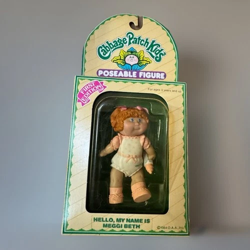 Vintage 1984 Cabbage Patch Kids Poseable Figure “Meggi Beth” First Edition NIB