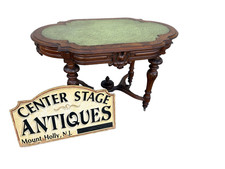 67072 RARE Walnut Victorian Lamp Table with a...