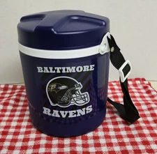Baltimore Ravens NFL 63 Oz 3 in 1 Thermal Food Container with Strap Black #13618