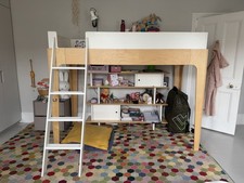 Oeuf NYC Perch Loft Bed - White/Birch