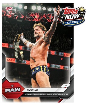 2026 Topps Now WWE #6 CM Punk Stranger Things RAW - IN HAND