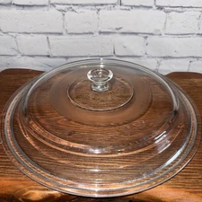 Heavy Clear Glass Replacement Skillet Pan lid 12 1/4" Mexico #3
