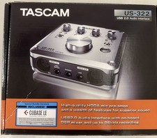 New Open Tascam US-322 USB 2.0 Audio Interface DSP Mixer For Advanced Recording
