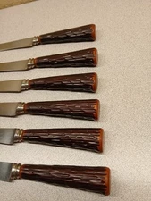 Set Of 6 Westall Richardson Knives Bakelite Stainless Steel 8" Sheffield England