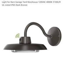 8 inch Industrial Gooseneck Barn Light Fixture 35W With A Gooseneck Arm