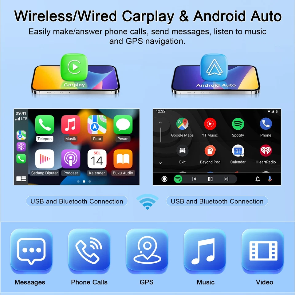 7" Android 15 For 2007-2012 Dodge Nitro Car Stereo Radio GPS Navi WIFI BT 2+32GB Foto 4 de 4