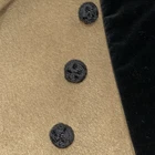 SAINT LAURENT (YSL) Giacca vintage YVES SAINT LAURENT Rive Gauche lana marrone e velluto nero taglia 40