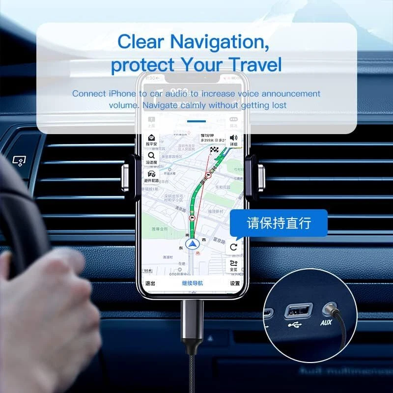 For iPhone 7 8 X XR 11 12 13 Pro 8 Pin to 3.5mm AUX Audio Car Adapter Cord Lot - Image 4 of 4