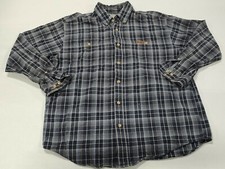 CARHARTT 100 Cotton FLANNEL SHIRT Size L Plaid